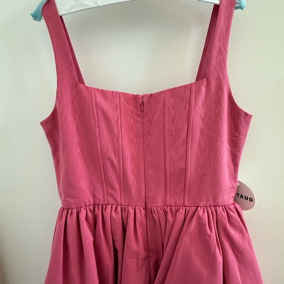 NWT STAUD Landscape Corset Mini Dress in Pink Lollipop - Picture 13 of 13